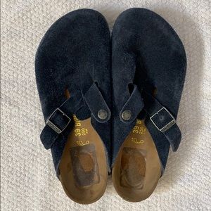 Birkenstock Navy Boston Clog 39
